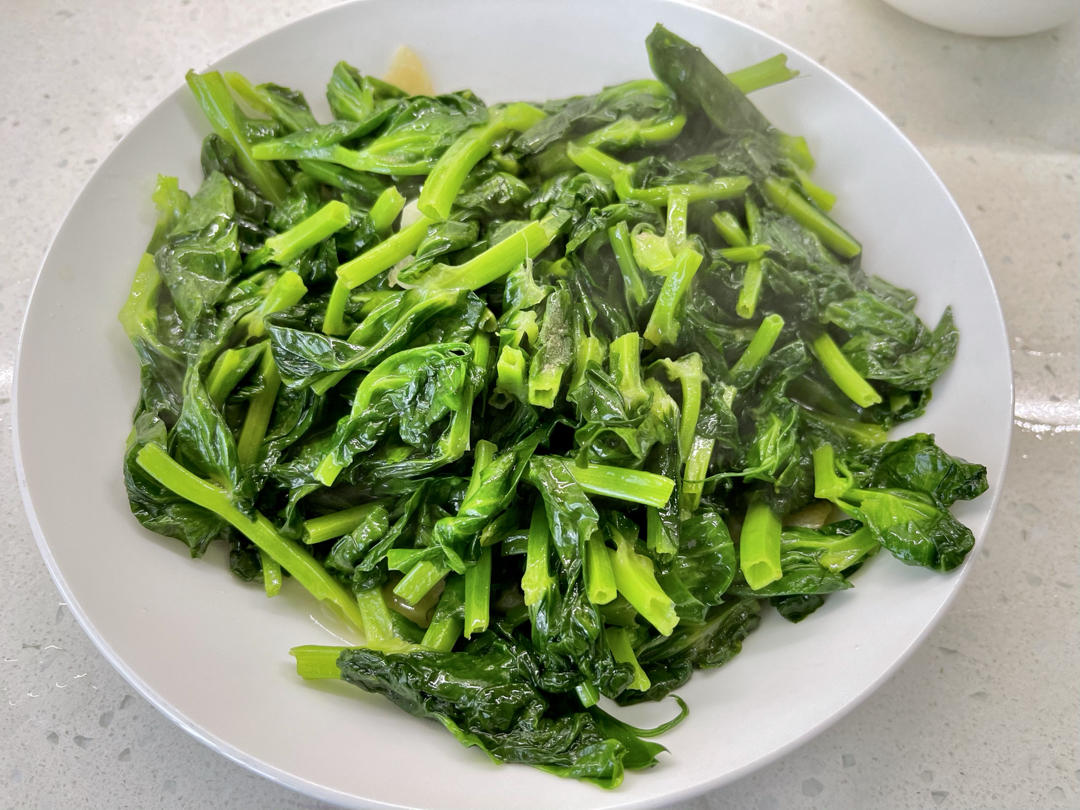 媲美上海菜大厨的橄榄油清炒豌豆尖