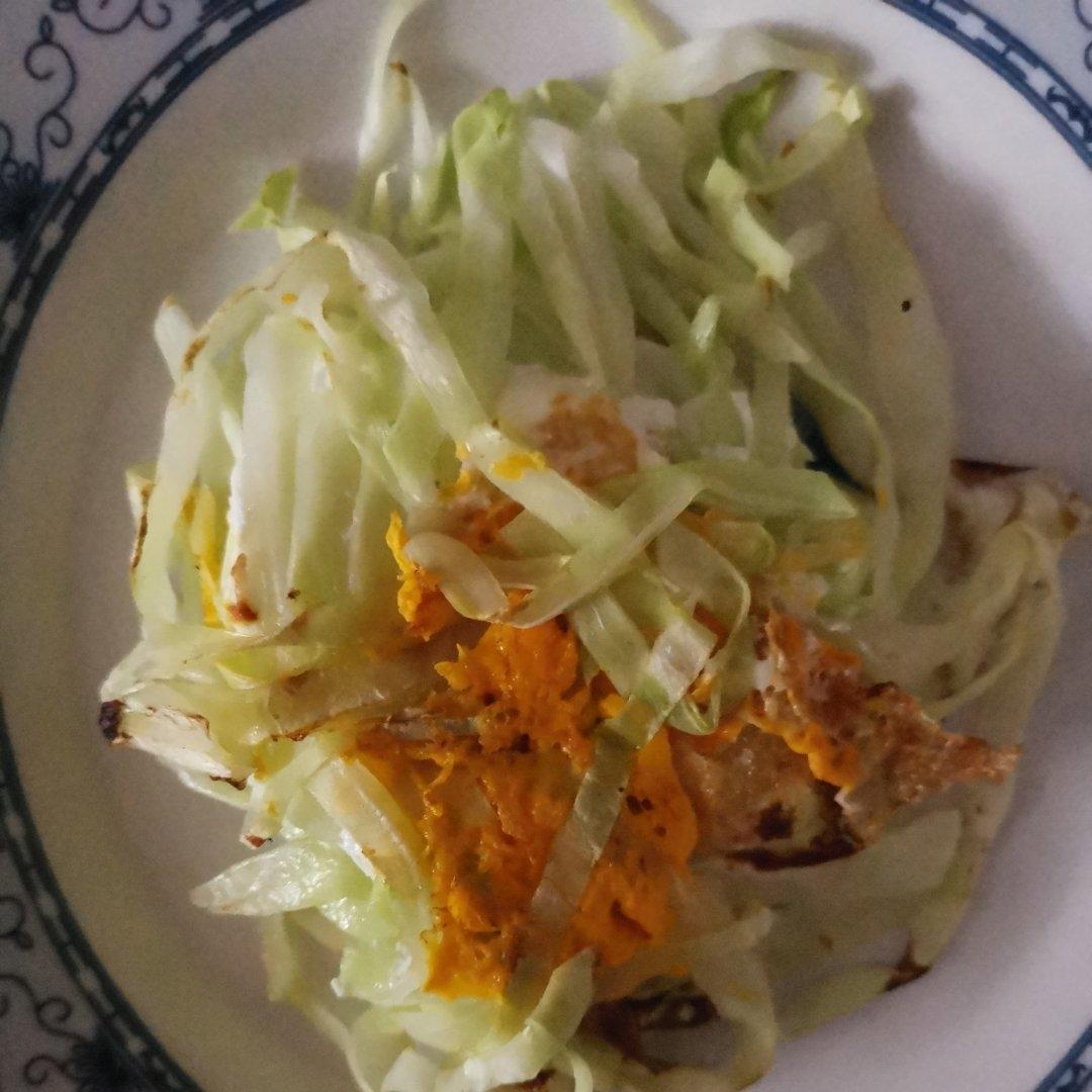 超简单 减肥减脂必备！卷心菜煎鸡蛋