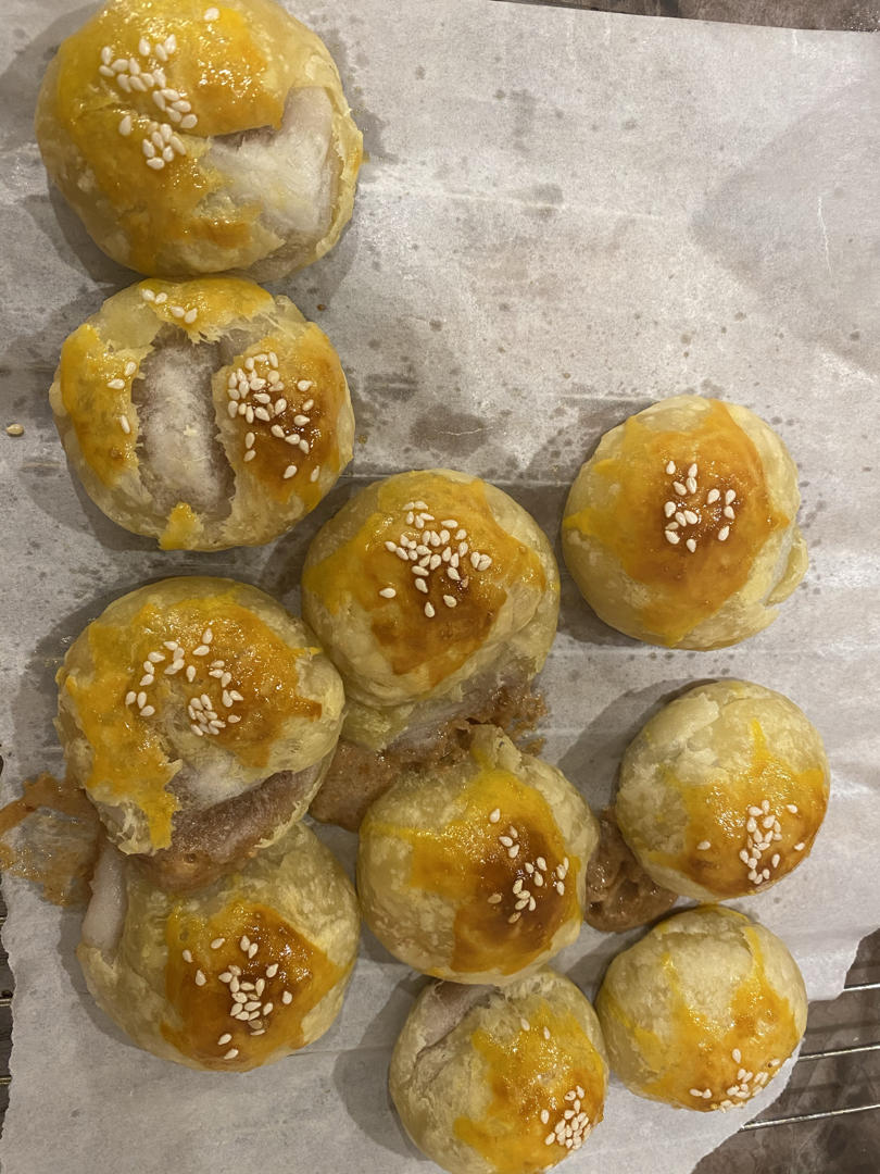 蛋挞皮版烤汤圆