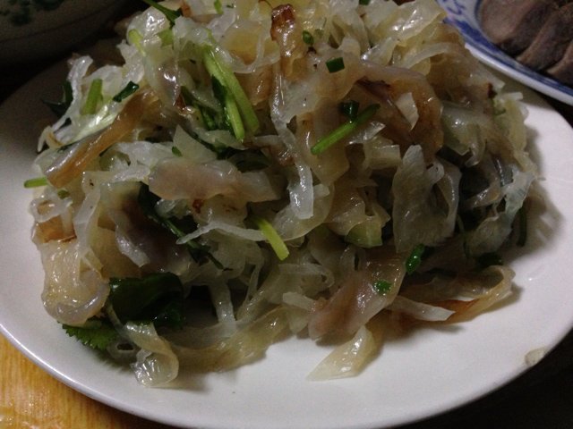 凉拌海蜇头