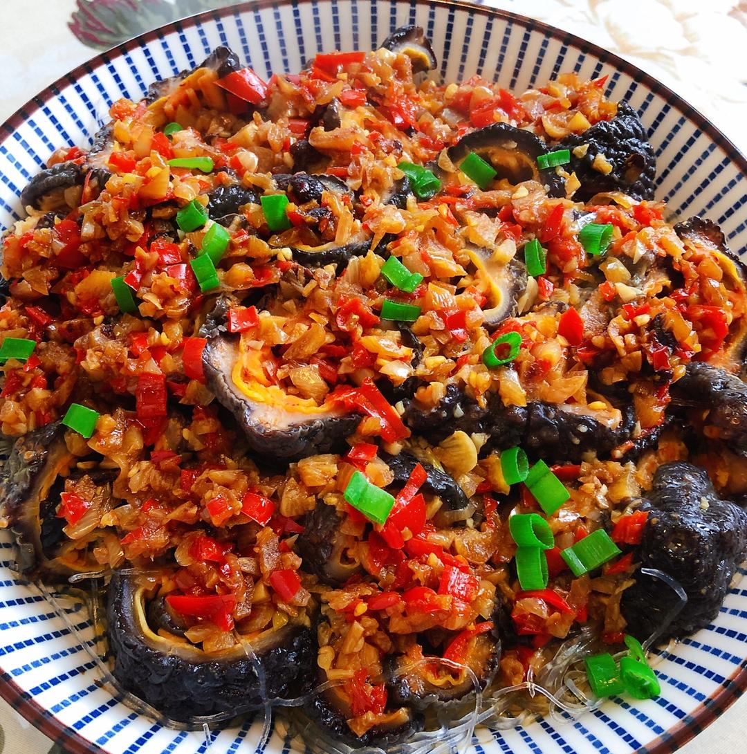 蒜蓉金针菇蒸带子