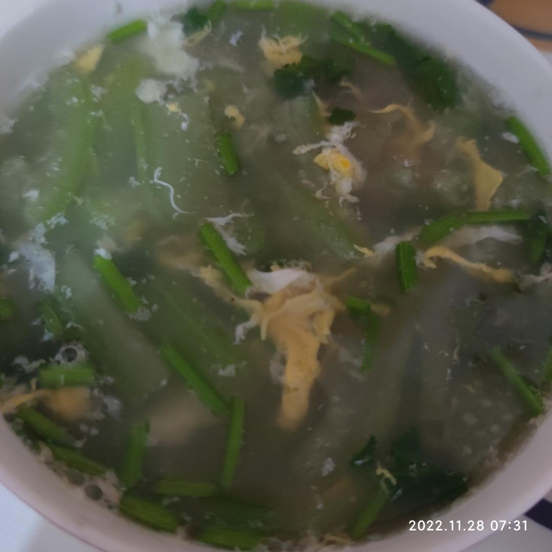 丝瓜鸡蛋汤