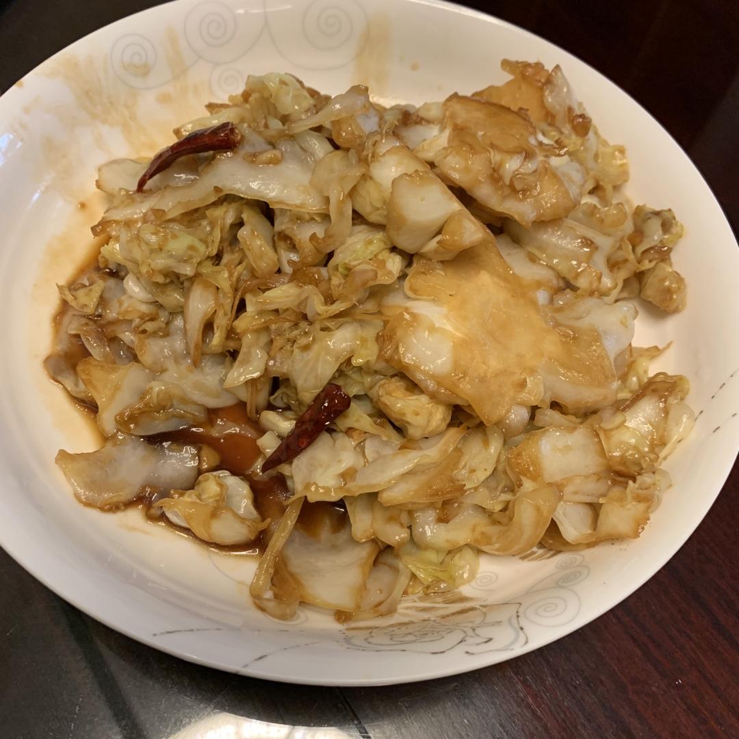 微酸开胃的手撕牛心菜