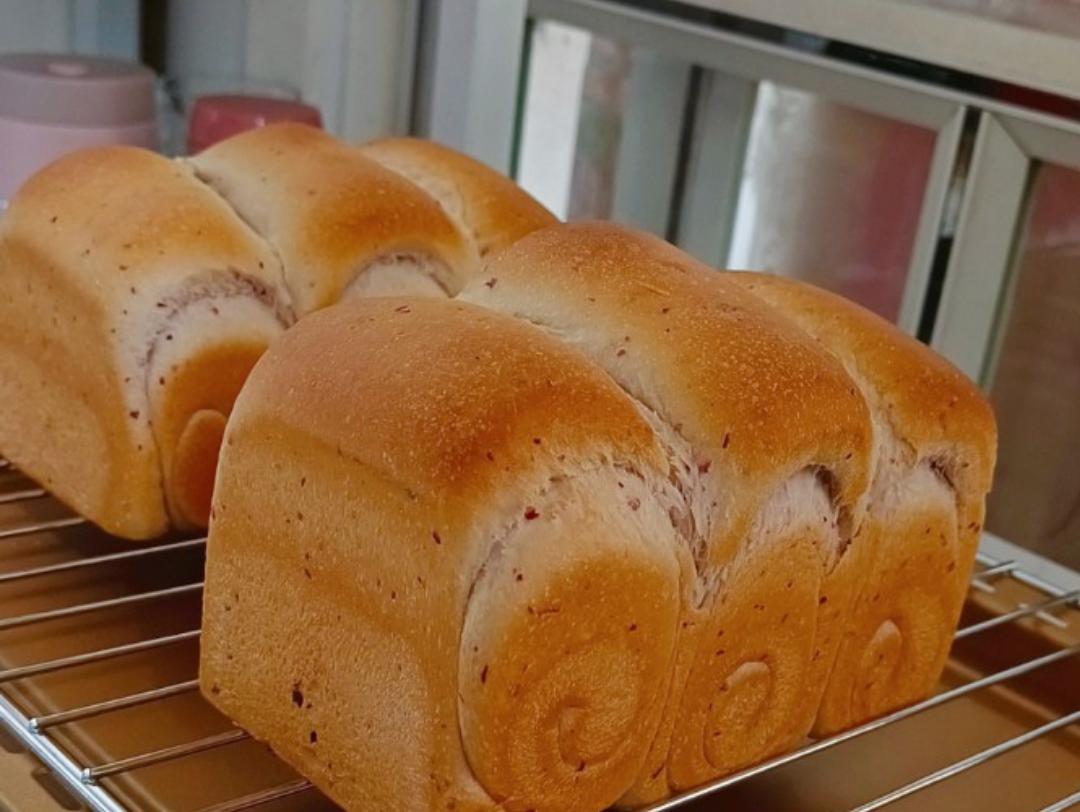 双种法🍞生椰玫瑰吐司，棉花口感~