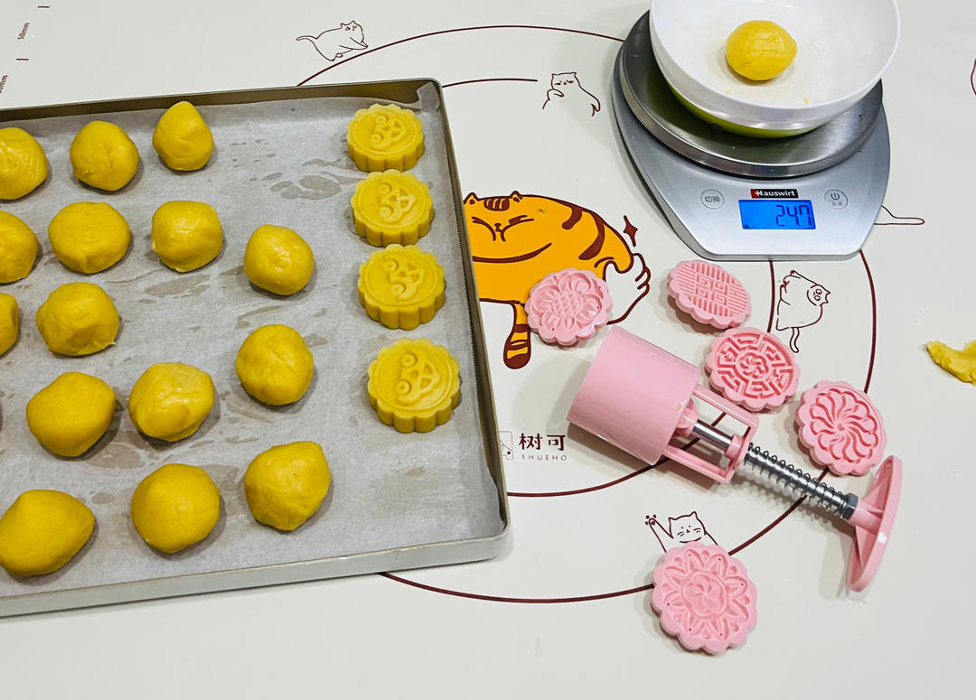 爽而不腻的—绿豆糕