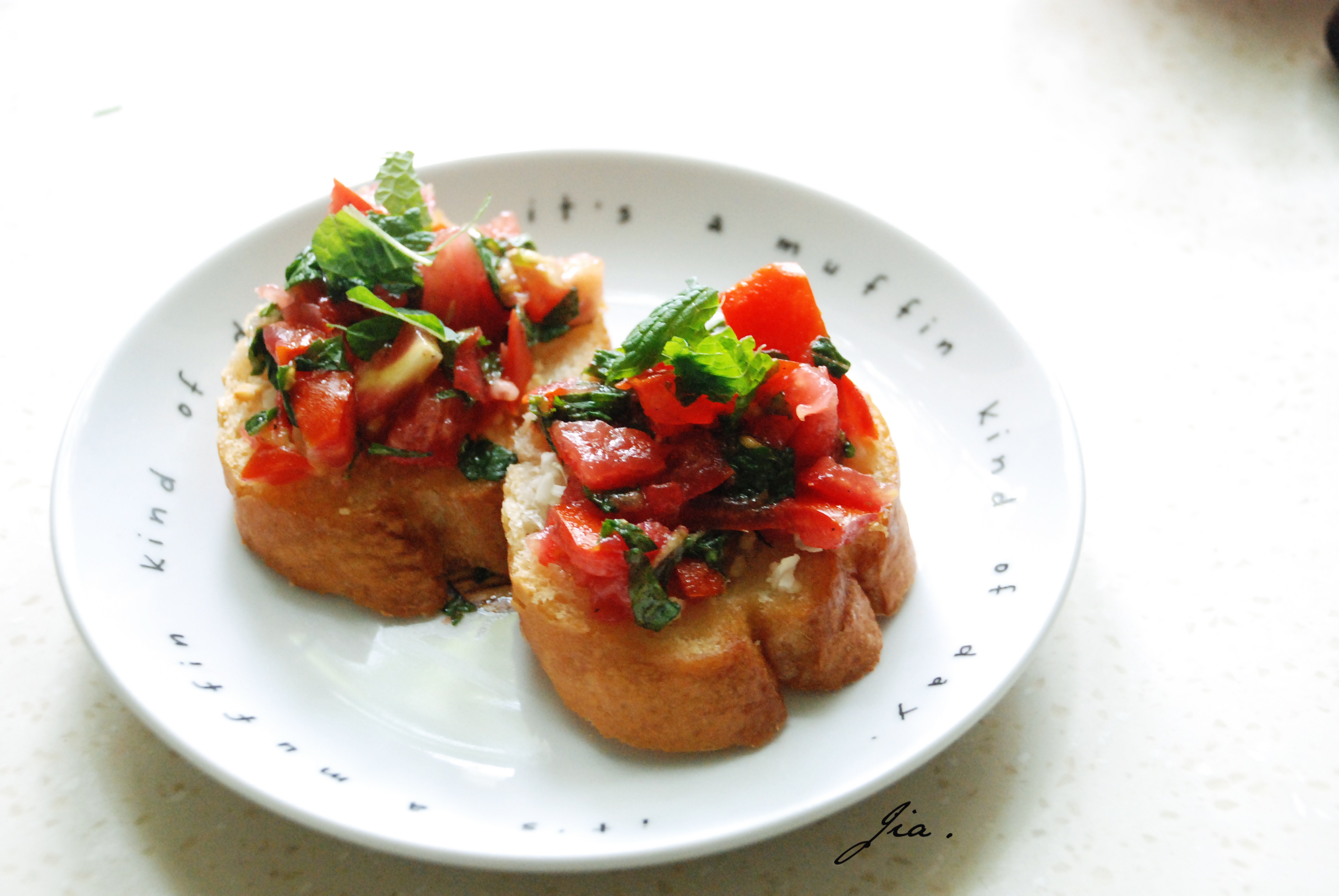 番茄奶酪烤法棍