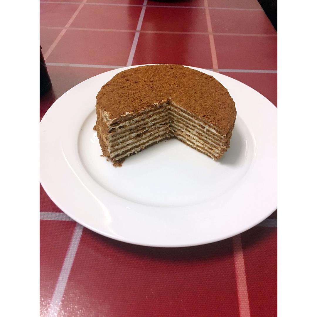俄罗斯蜂蜜千层提拉米苏（巧克力味）