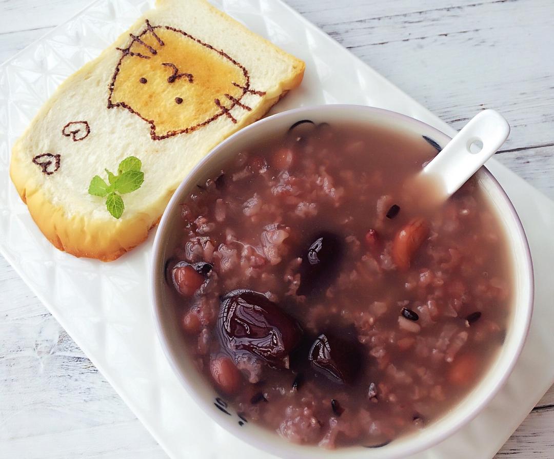 黑米红豆花生粥