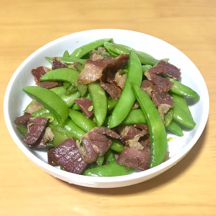 甜豆炒腊肠