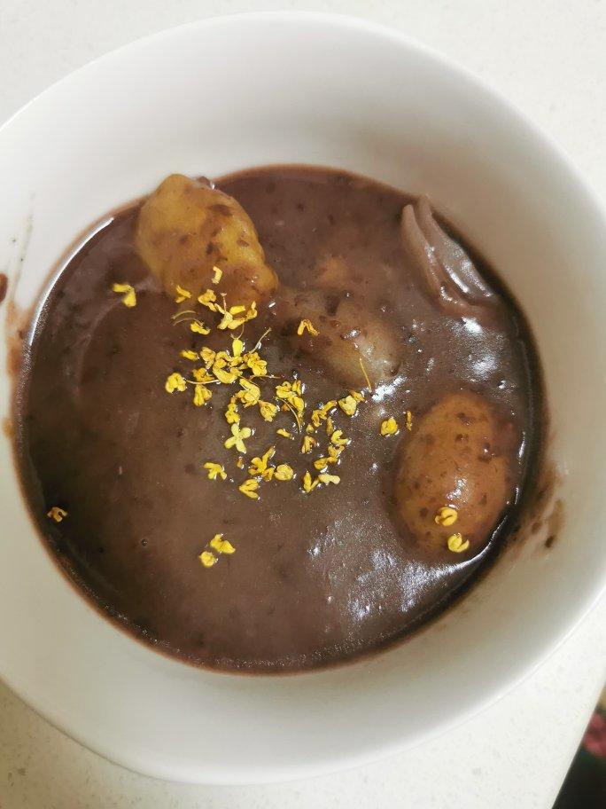 桂花红豆芋头甜汤