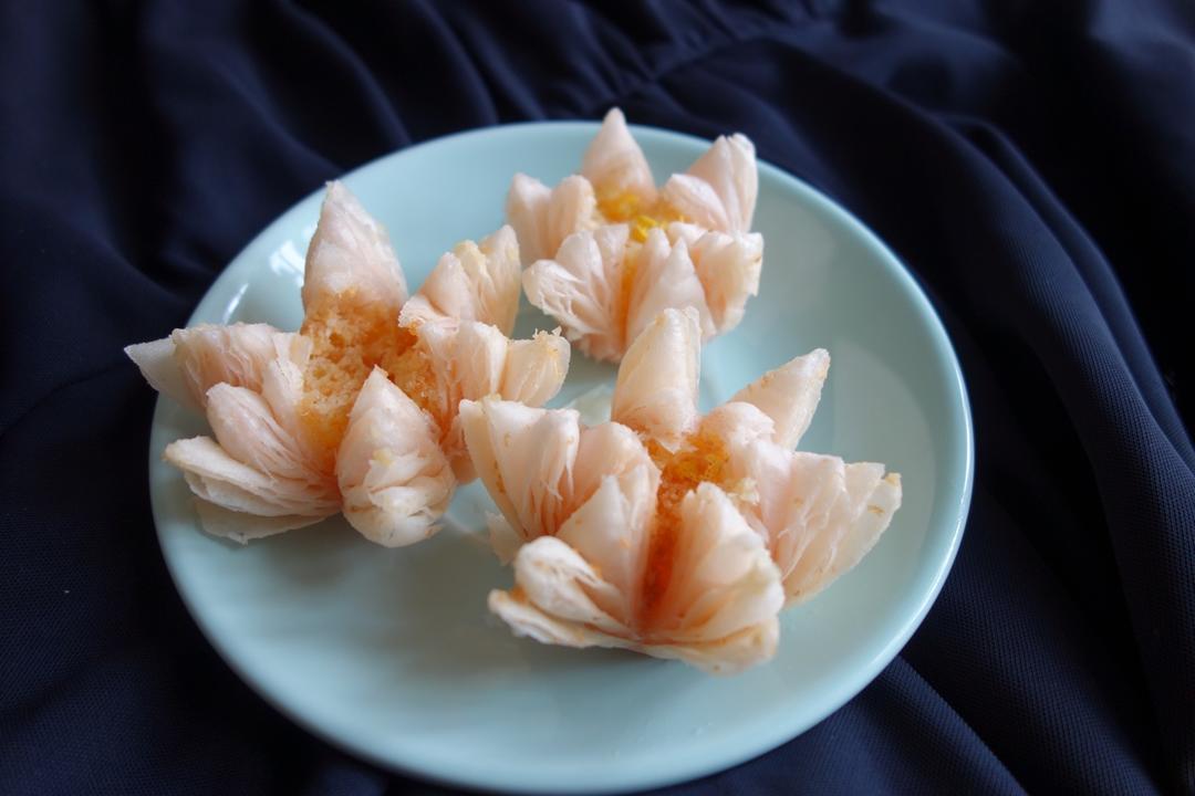 【荷花酥】没有烤箱，也能做出以假乱真的点心！