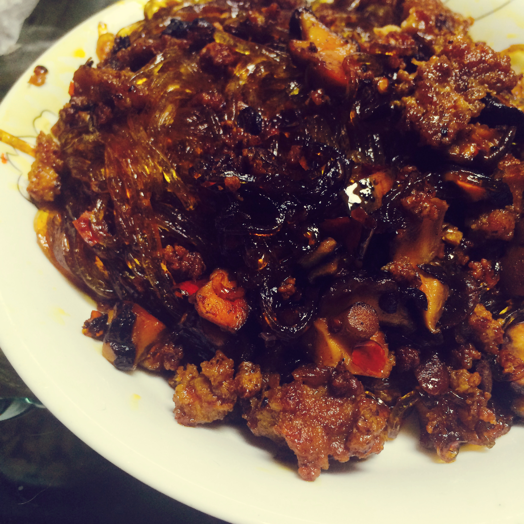 肉末炒粉丝