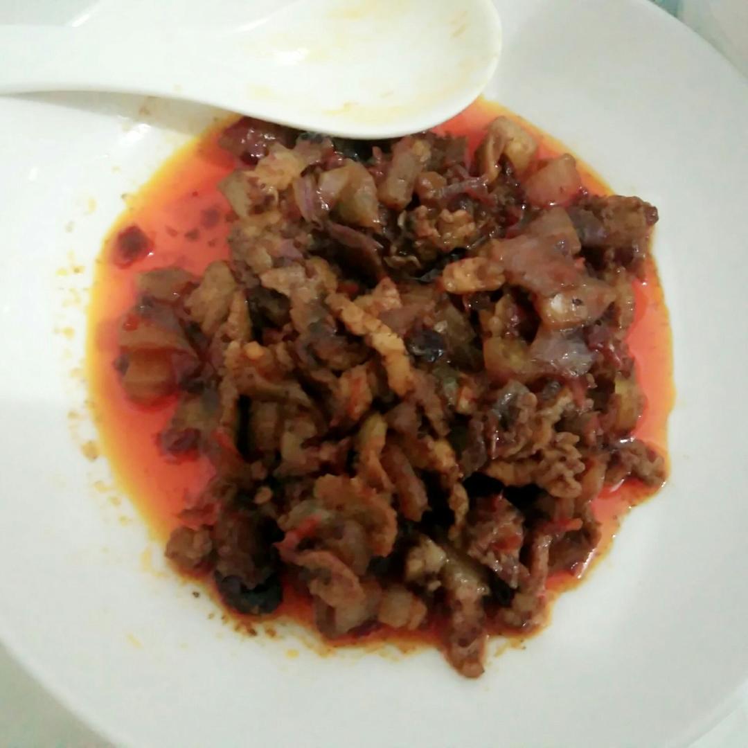 豆瓣酱炒肉（多图快手菜）