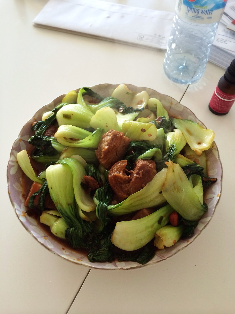 油菜炒肉