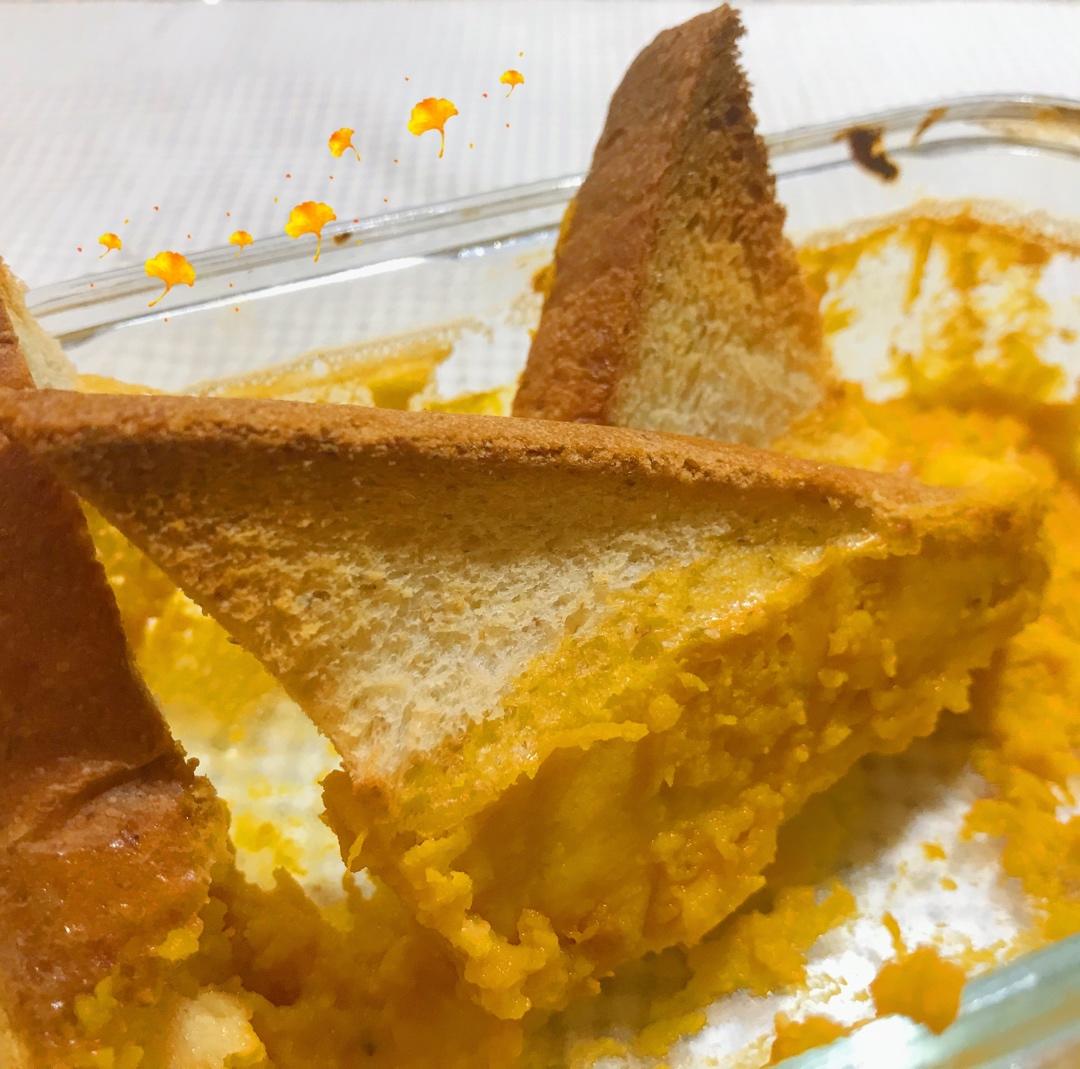 南瓜牛奶蛋焗土司