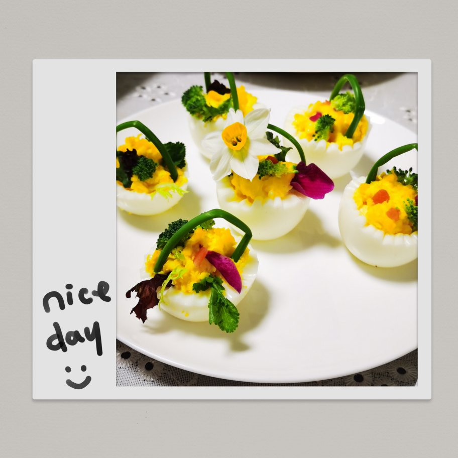 🌸鸡蛋花篮沙拉花－增强免疫力.低卡减脂🌸