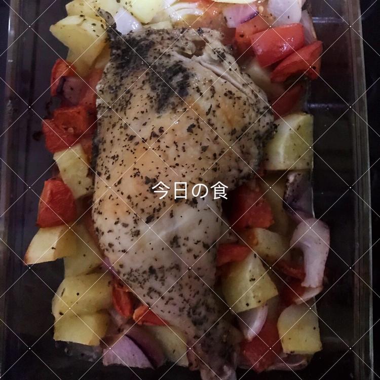 脆皮罗勒烤鸡腿
