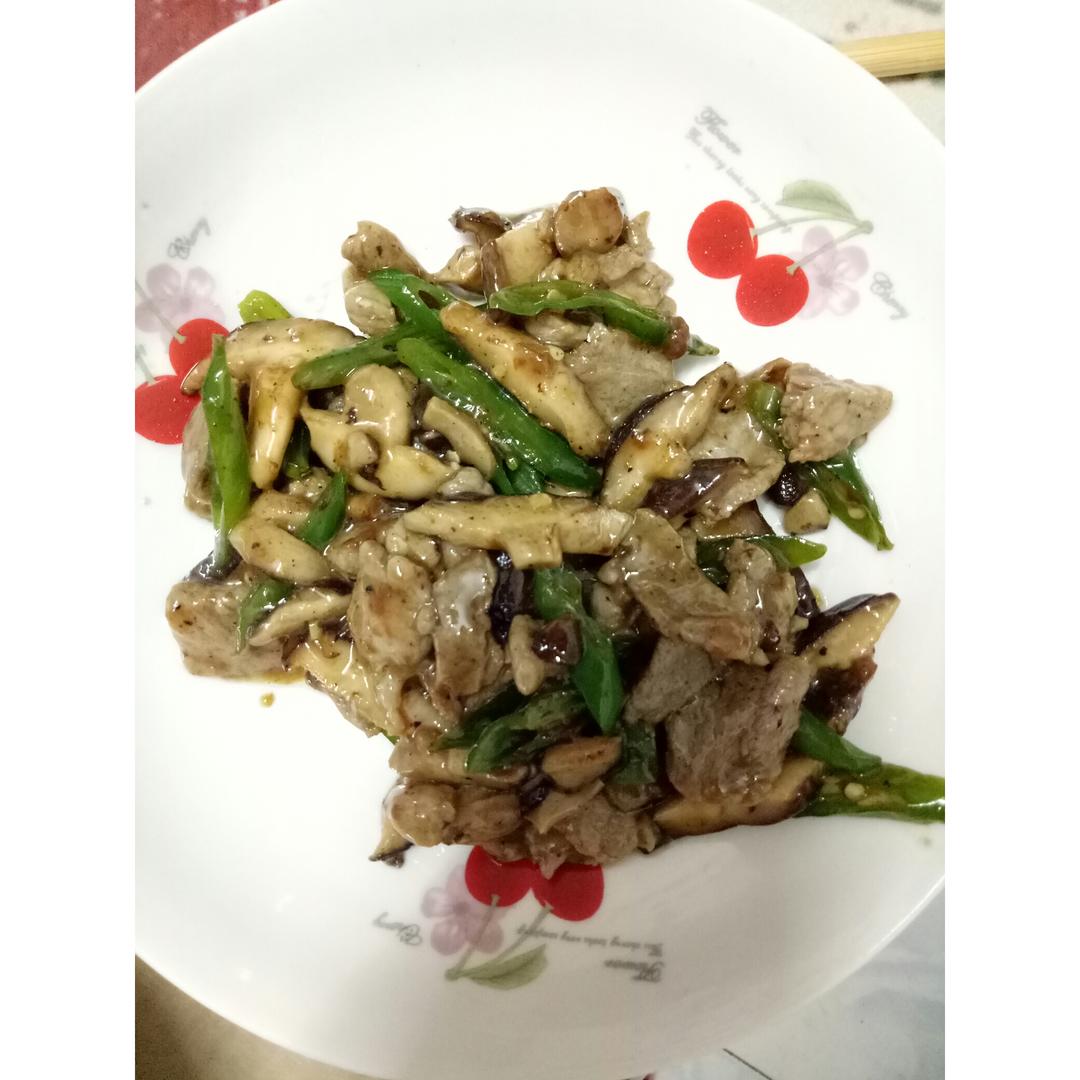 香菇炒肉，超级下饭哦