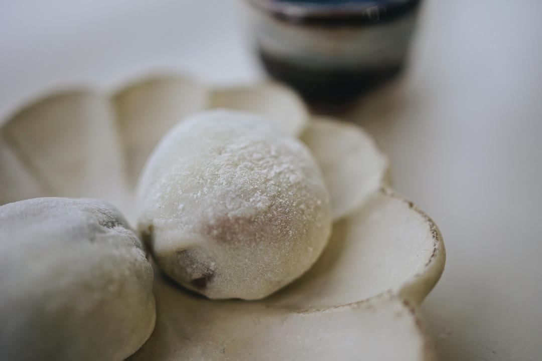 红豆栗子大福(附糯米皮不粘手的办法)