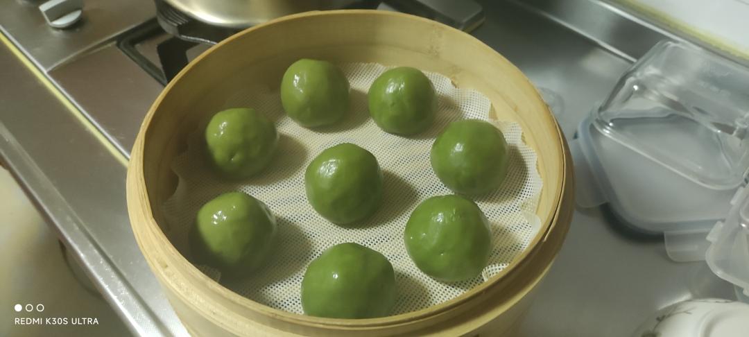 好评100%！咸蛋黄肉松青团