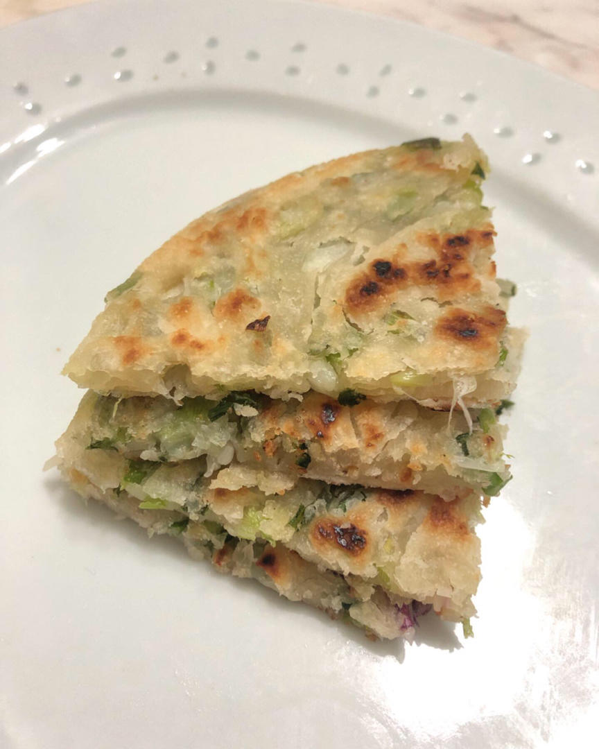 千层酥软葱油饼