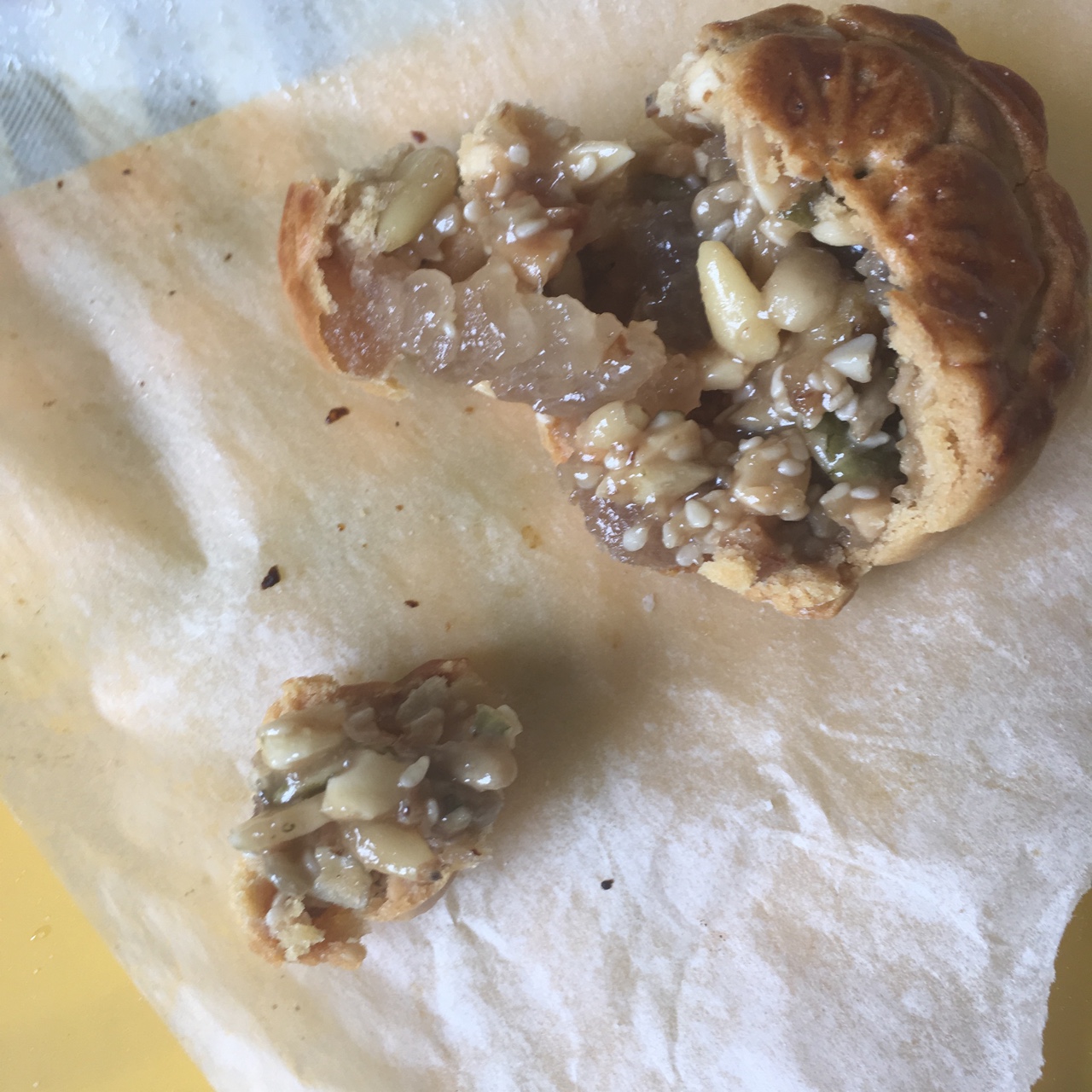 广式伍仁月饼～