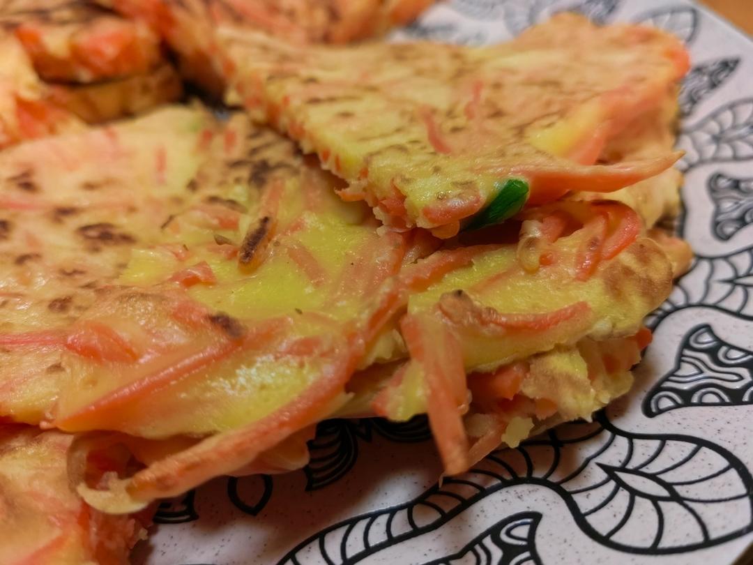 营养早餐 胡萝卜鸡蛋饼