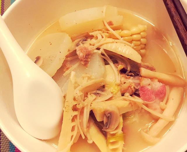 老鸭汤泡饭的做法