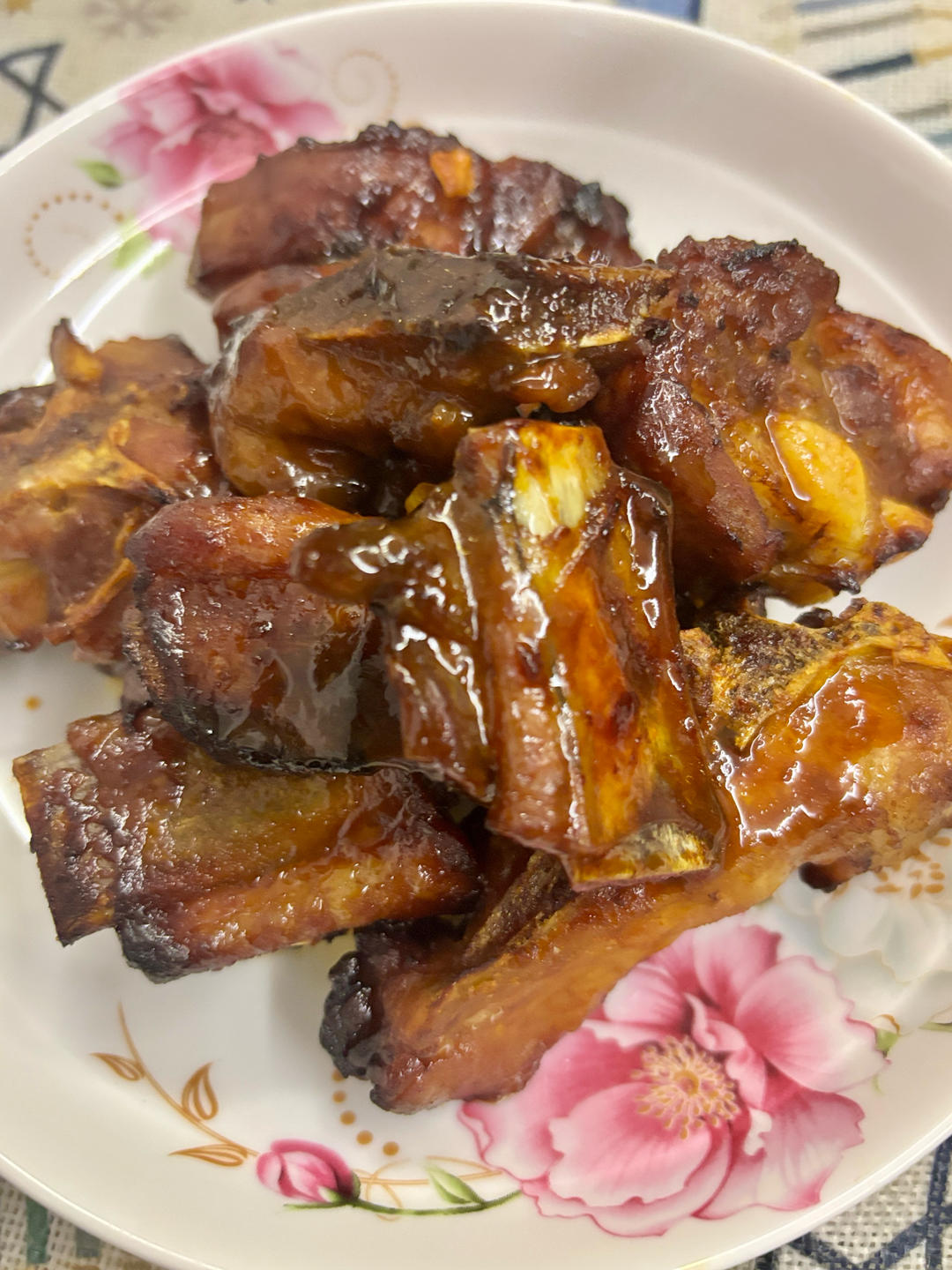 韩式辣酱蒜香烤排骨(肉）