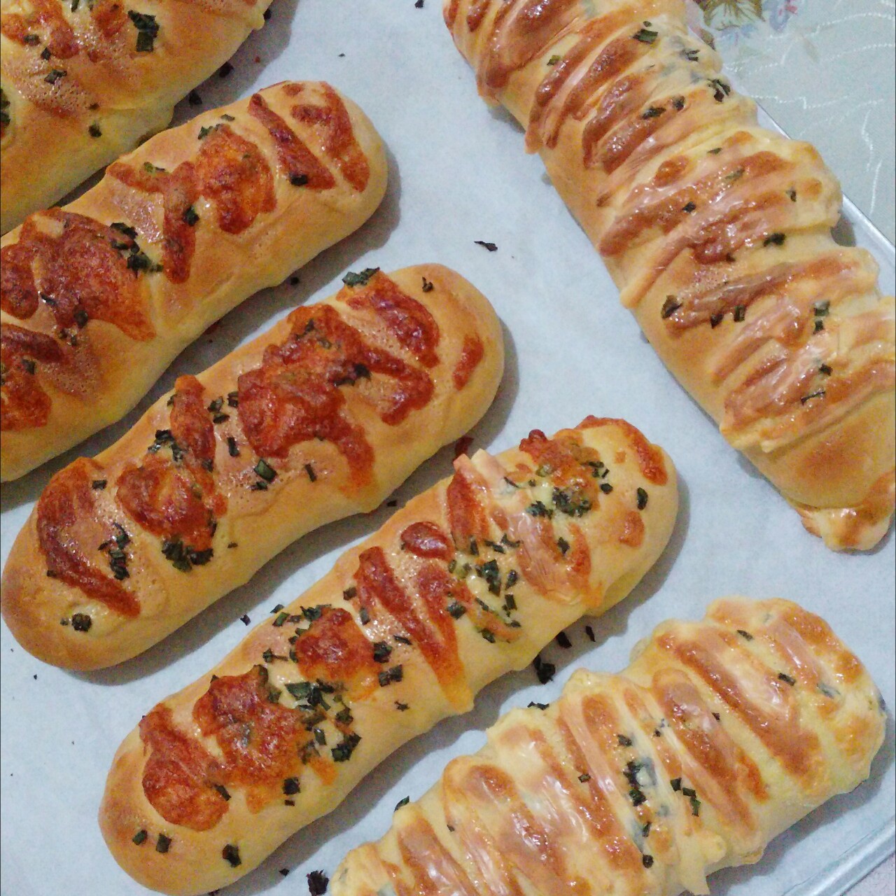 香葱芝士面包条