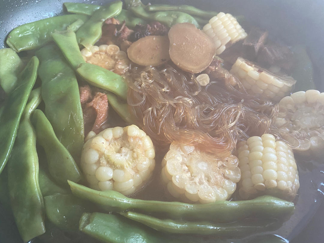 东北油豆角炖排骨