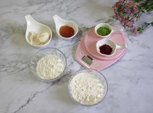 抹茶奶黄酥、荷花酥（附奶黄馅做法）的做法 步骤6
