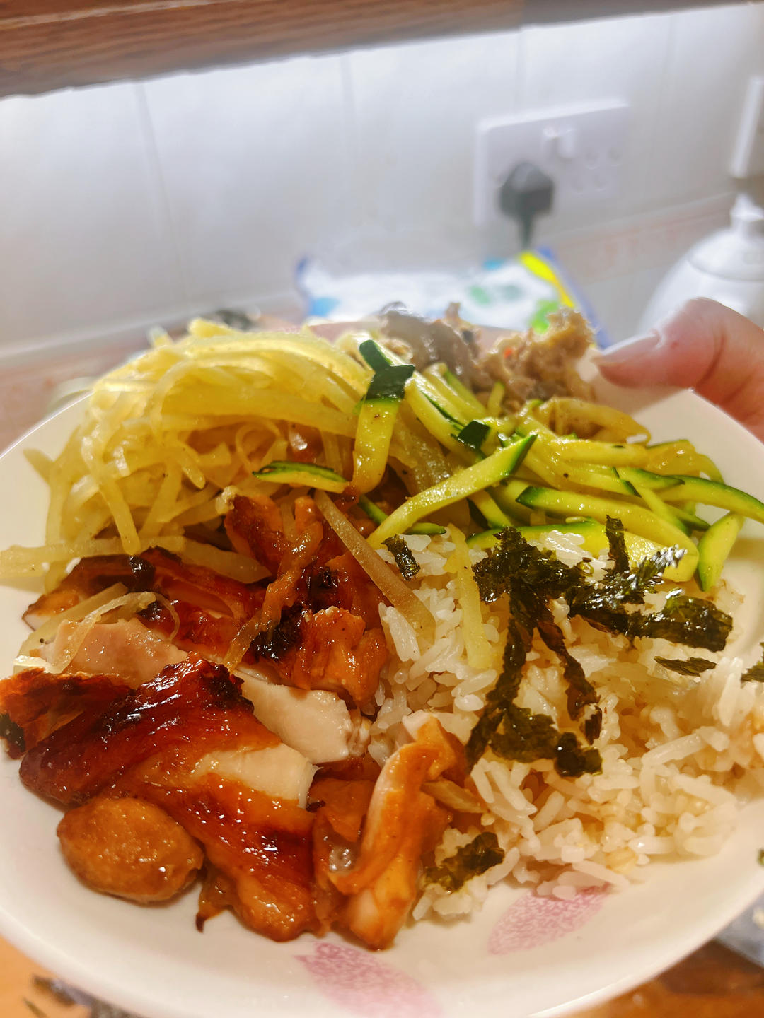 奥尔良鸡腿饭
