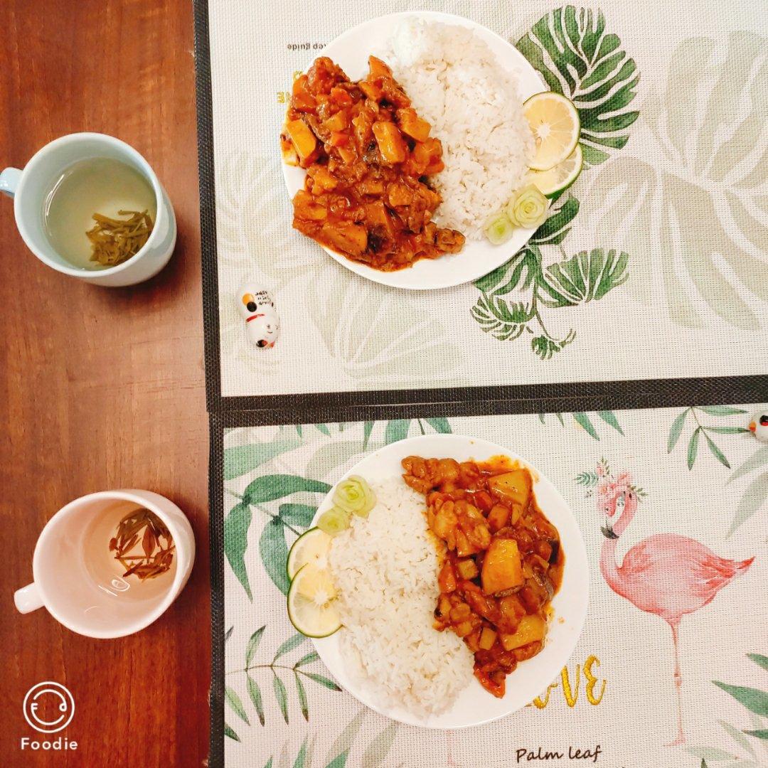黄咖喱鸡块