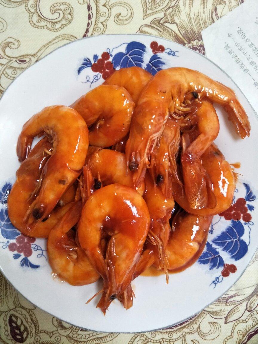 简单的番茄大虾