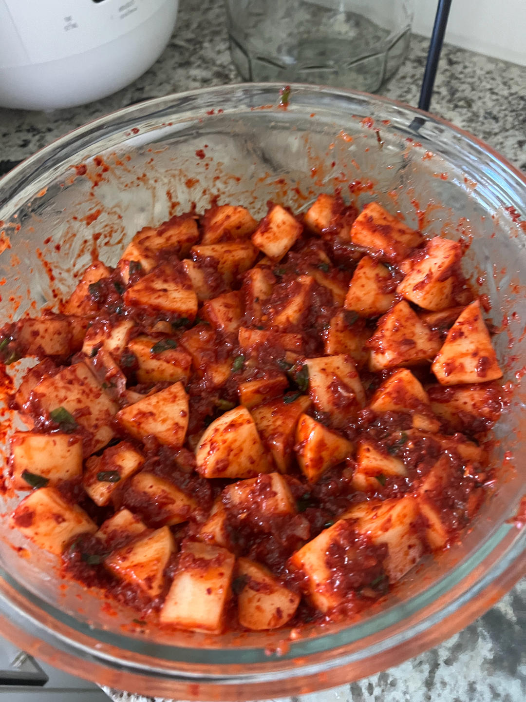 白钟元 萝卜泡菜 Radish kimchi Kkakdugi