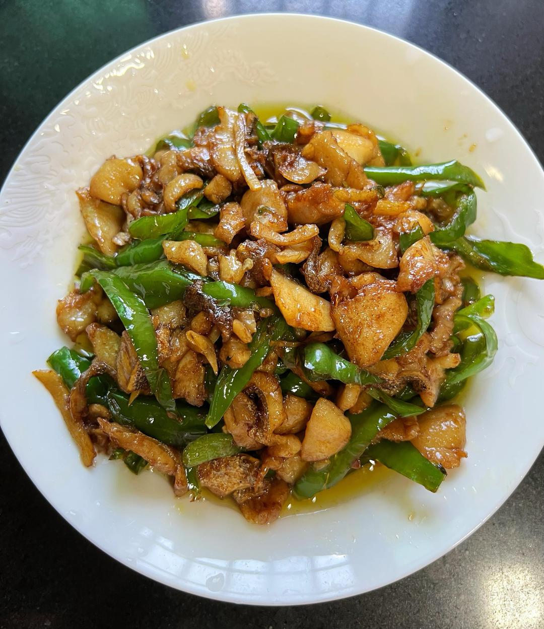 青椒炒鱼片