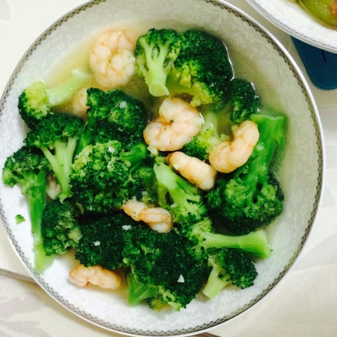 西兰花炒虾仁