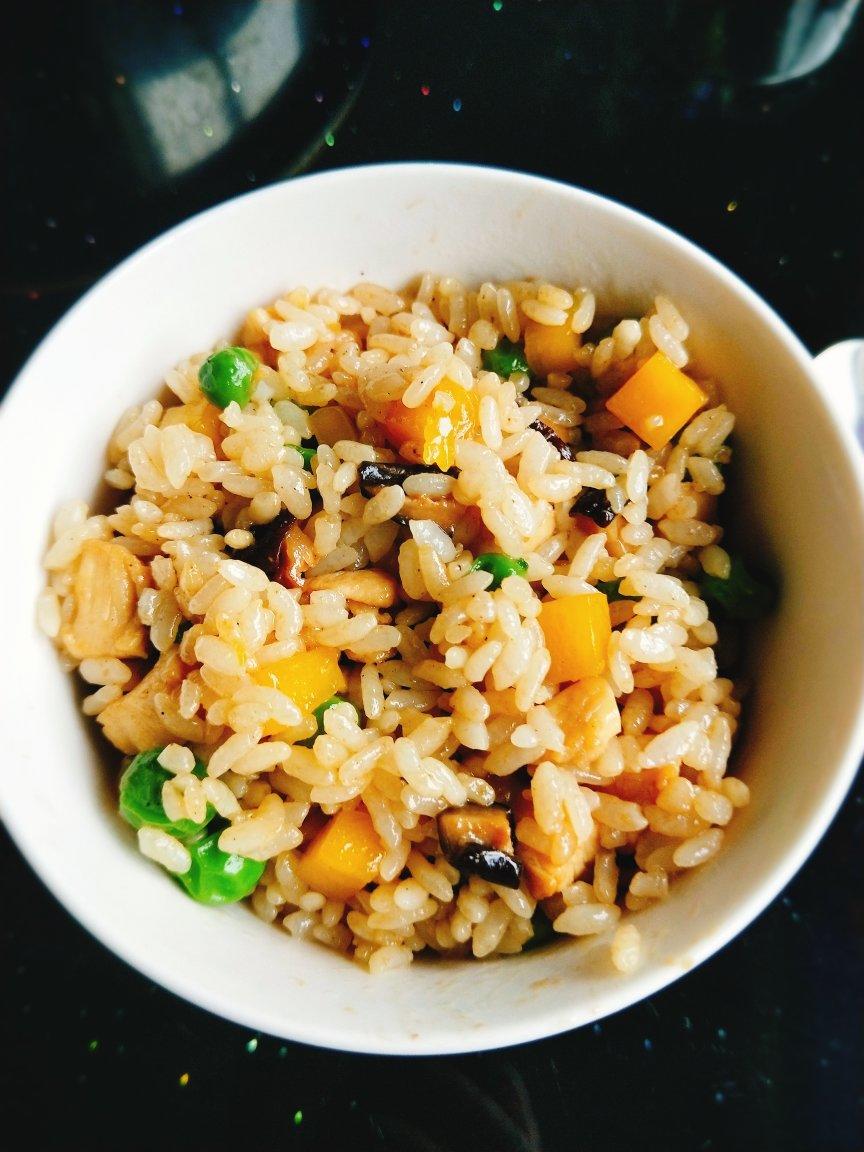 南瓜鸡肉饭