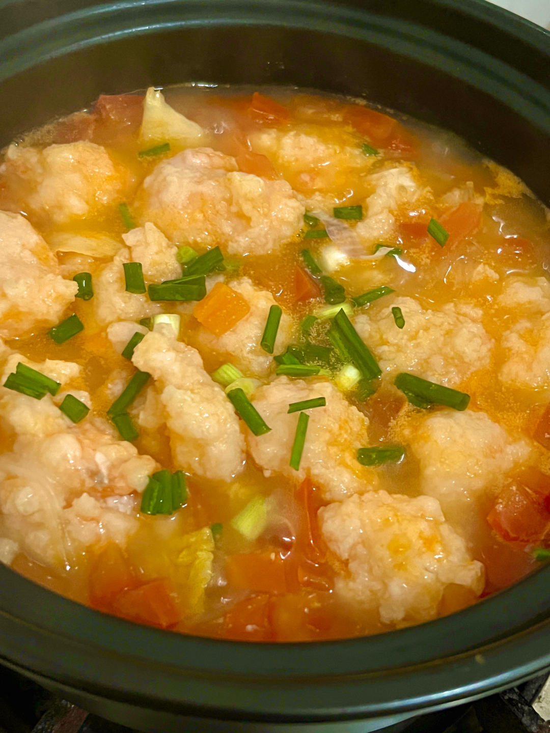 番茄虾滑粉丝煲