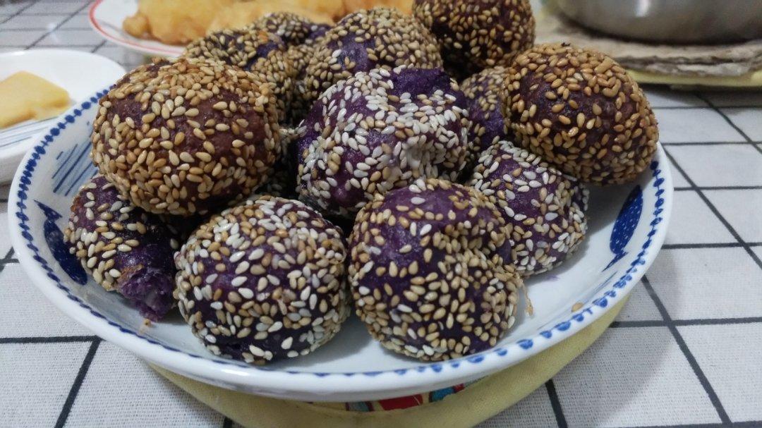 平底锅紫薯饼