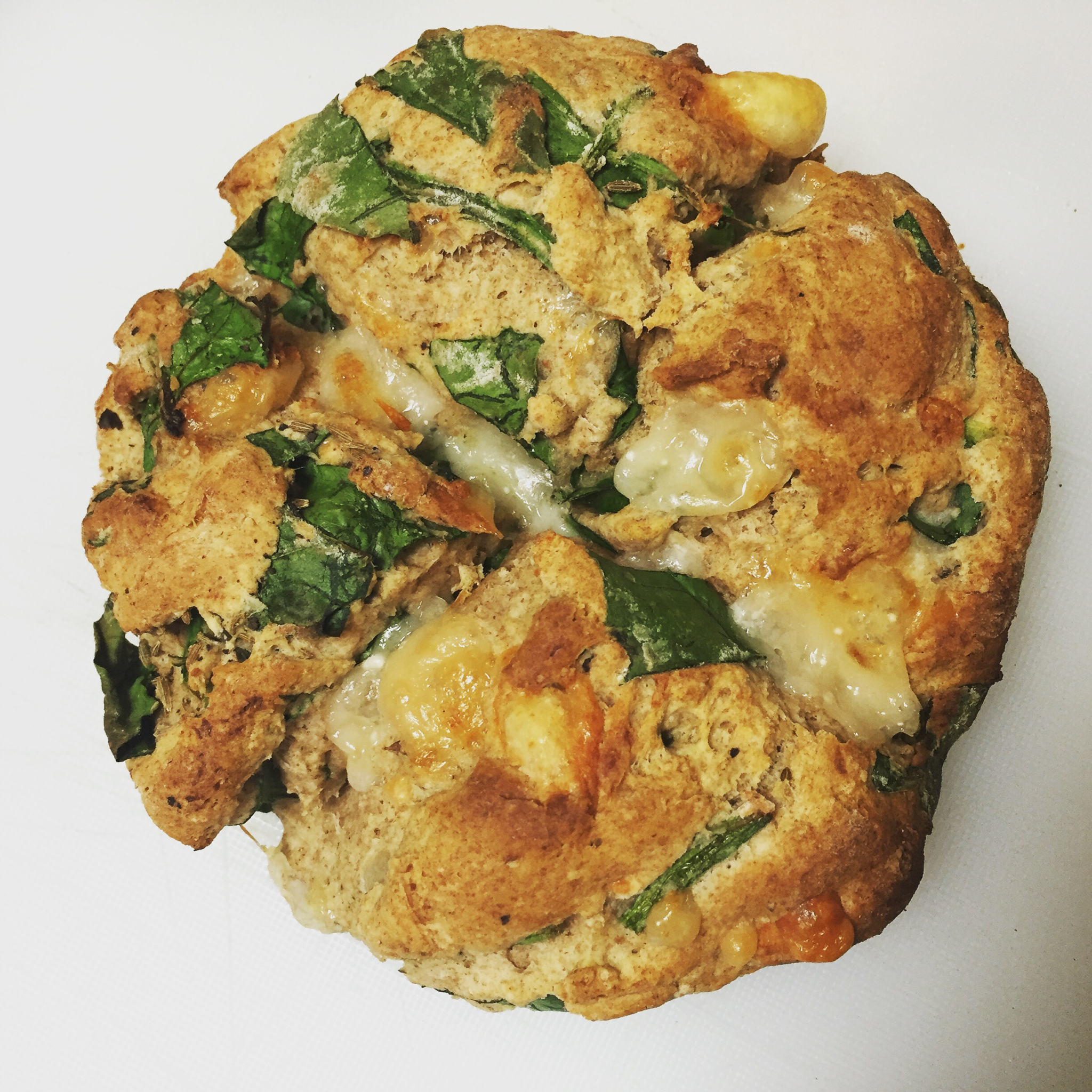 菠菜南瓜奶酪丹波面包丨健康·烘焙