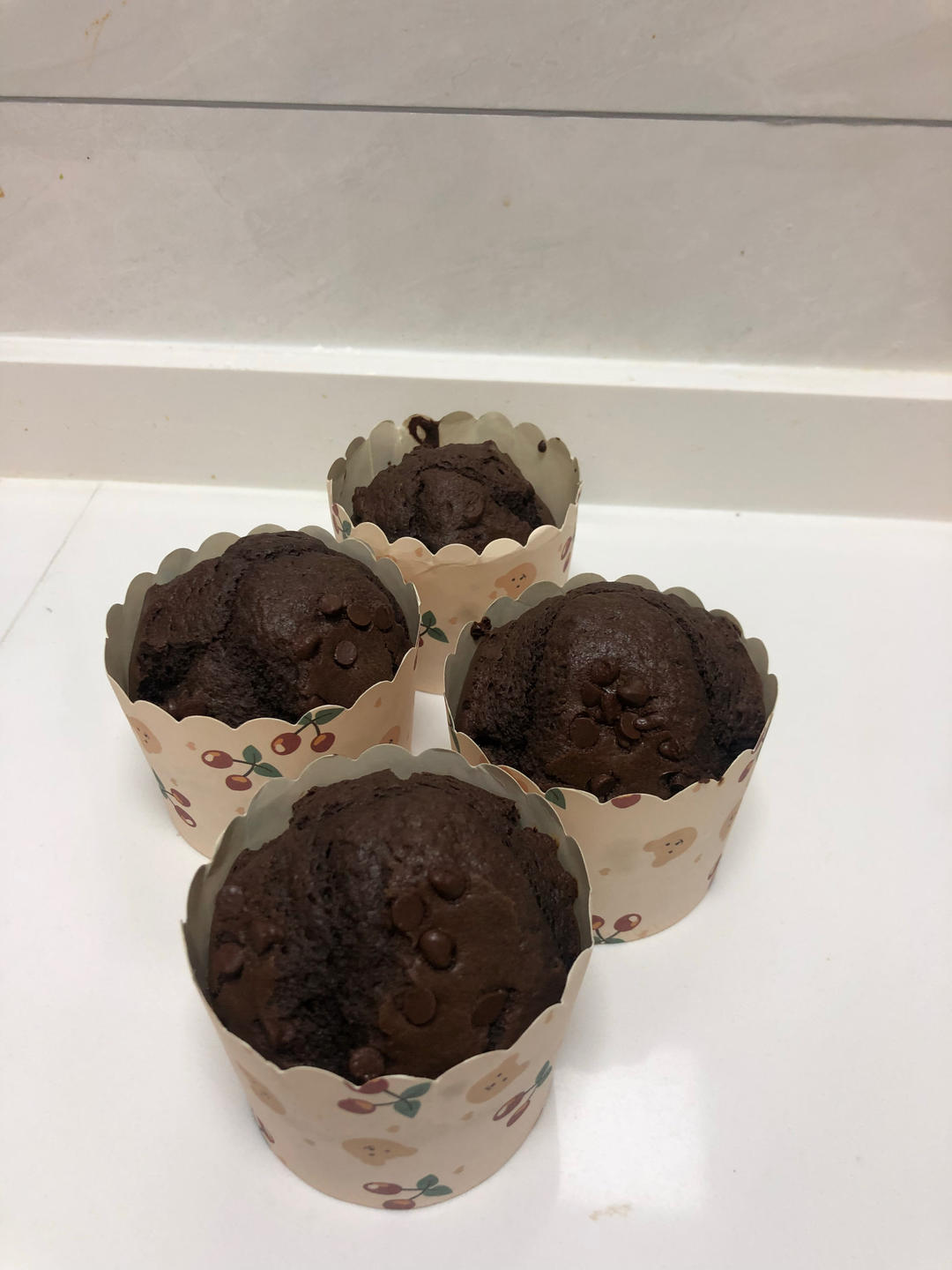 在家做巧克力蘑菇头麦芬蛋糕🍫