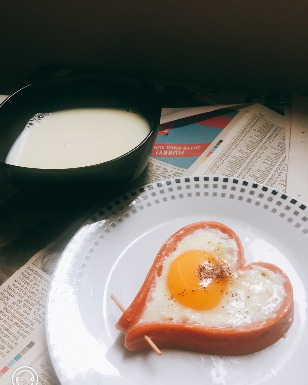 心形煎鸡蛋