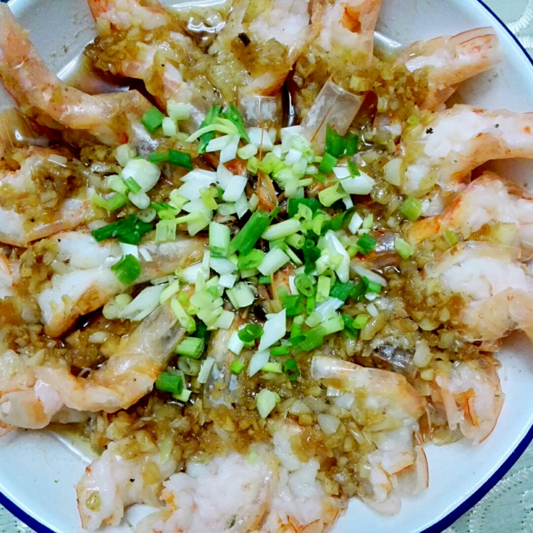 蒜蓉蒸虾