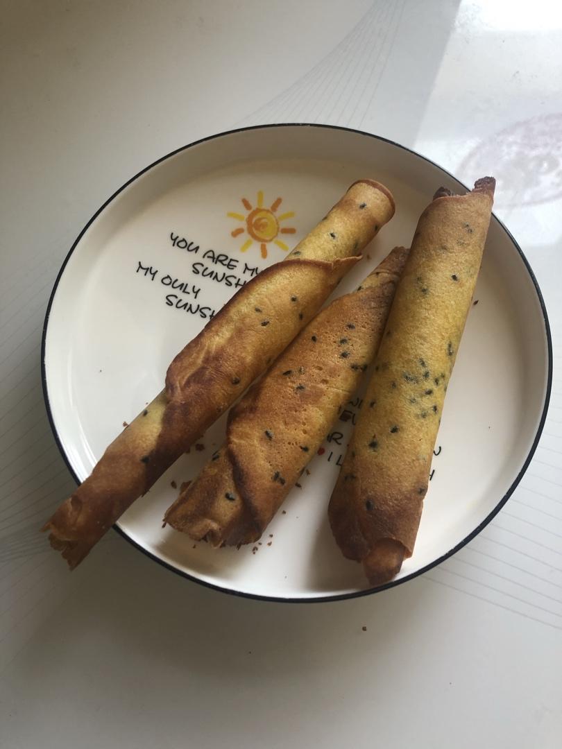 电饼铛做酥脆蛋卷傻瓜式操作超美味！！（详细讲解附自制超实用工具）