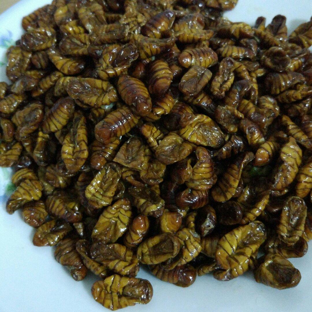 彩影图志分享作品 2016年11月02日炒蚕蛹,香有营养.