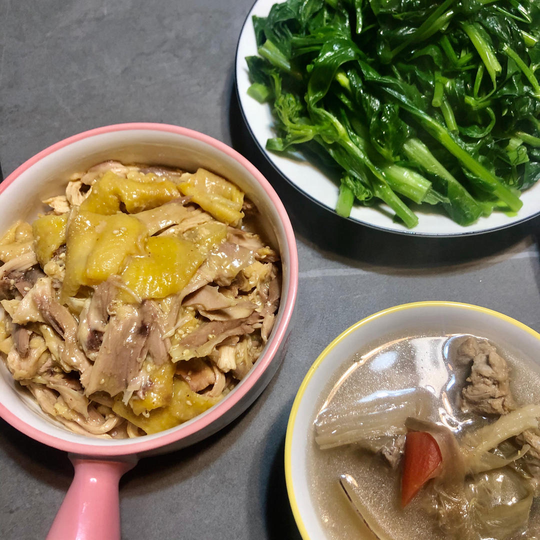 盐焗手撕鸡（蒸）