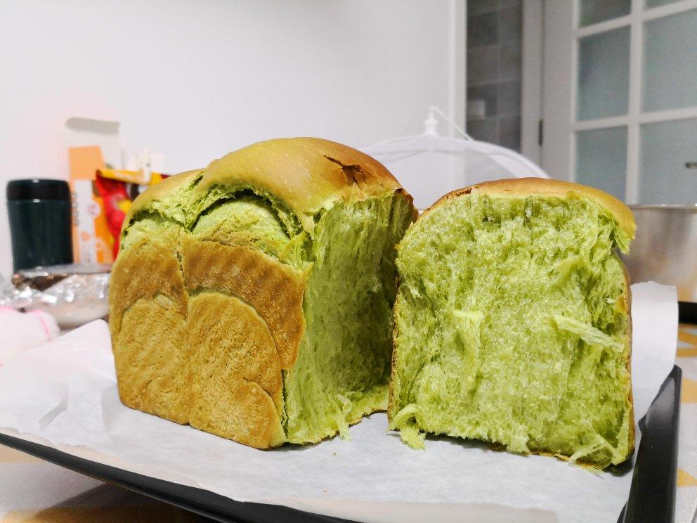抹茶淡奶油吐司 中种法