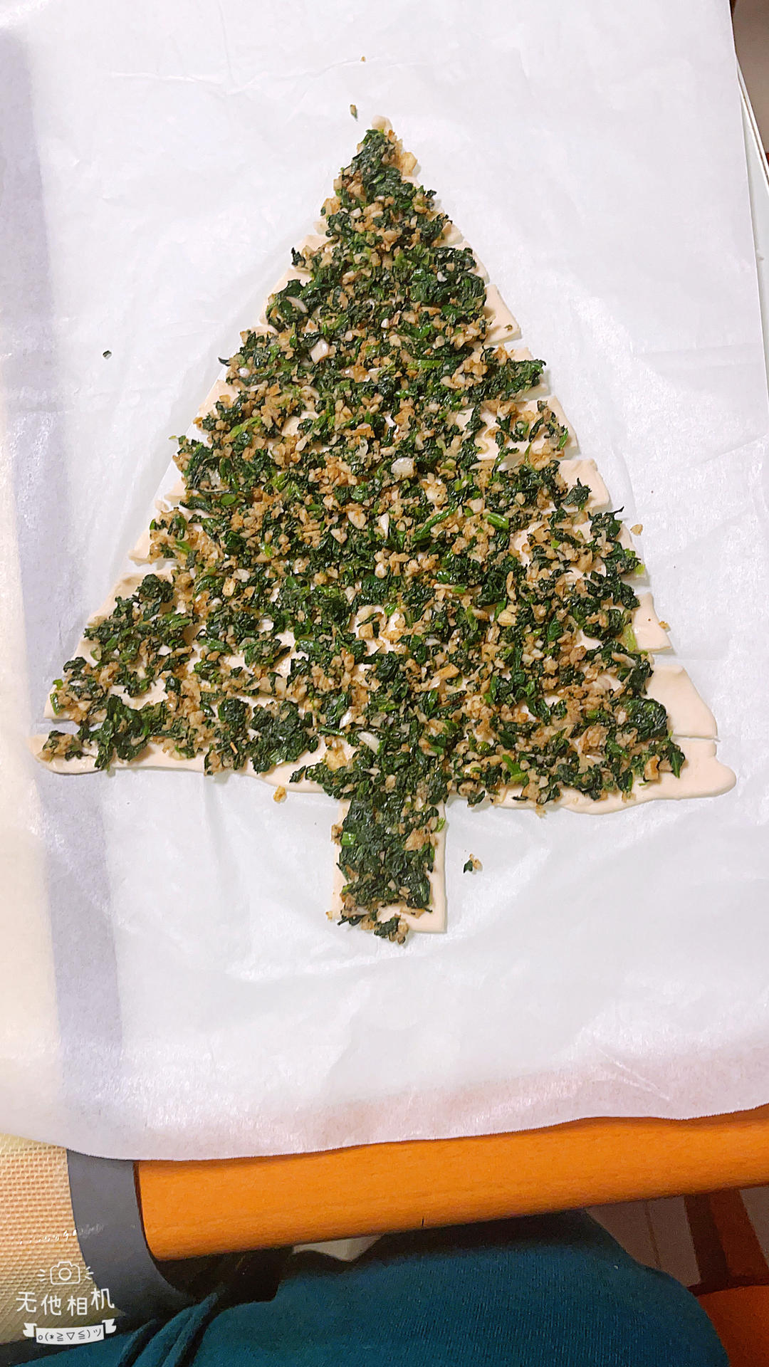 手抓饼菠菜圣诞树🎄酥到掉渣免揉简单快手